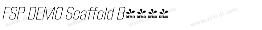 FSP DEMO Scaffold B字体转换